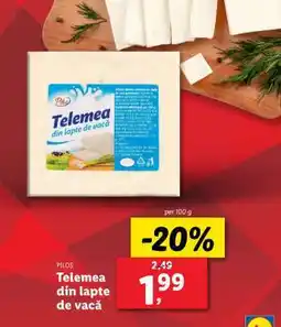 Lidl Pilos Telemea din lapte de vacă Ofertă