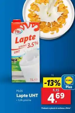 Lidl PILOS Lapte UHT Ofertă