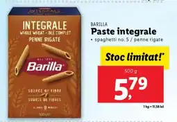 Lidl BARILLA Paste integrale Ofertă