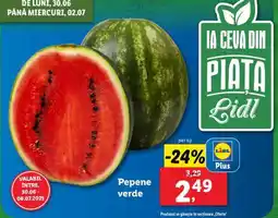 Lidl Pepene verde Ofertă