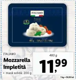 Lidl Mozzarella împletită Ofertă