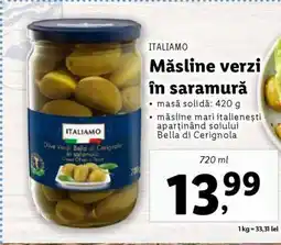 Lidl Măsline verzi în saramură Ofertă