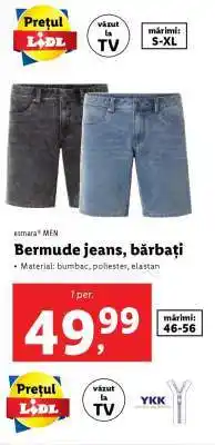 Lidl Bermude jeans bărbați Ofertă
