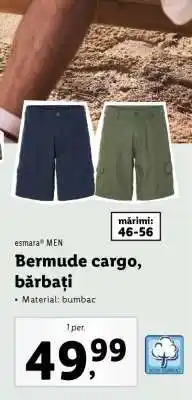Lidl Bermude cargo bărbați Ofertă