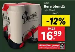 Lidl Bucur Bere blondă Ofertă