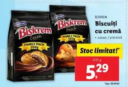 Lidl Biskrem Biscuiți cu Cremă Ofertă