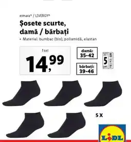 Lidl Șosete scurte, damă / bărbați Ofertă