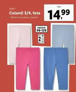 Lidl Colanți 3/4, fete Ofertă