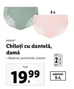 Lidl Chiloți cu dantelă, damă Ofertă