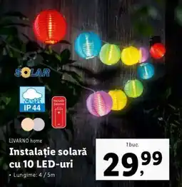 Lidl Instalație solară cu 10 LED-uri Ofertă