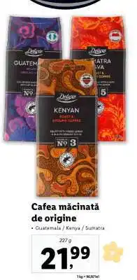 Lidl Cafea măcinată de origine Ofertă