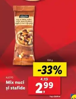Lidl Alesto Mix nuci și stafide Ofertă