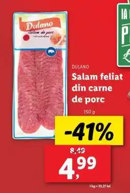 Lidl Dulano Salam feliat din carne de porc Ofertă