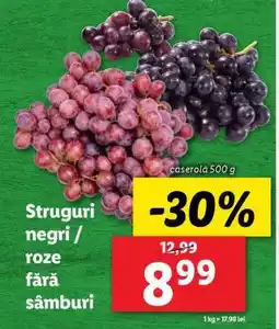 Lidl Struguri negri / roze fără sâmburi Ofertă