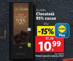 Lidl J.D. Gross Ciocolată 95% cacao Ofertă