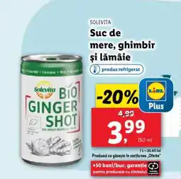 Lidl Solevita Bio Ginger Shot Ofertă