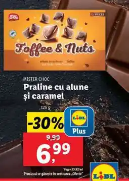 Lidl MISTER CHOC Praline cu alune și caramel Ofertă