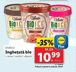 Lidl Gelatelli Înghețată bio Ofertă