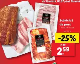 Lidl Scăricică de porc Ofertă