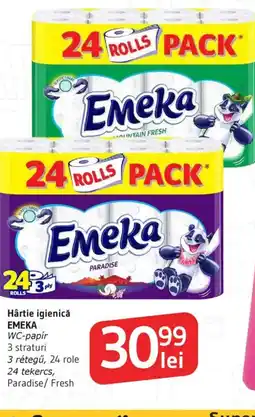 Supeco Hârtie igienicǎ EMEKA WC-papír Ofertă