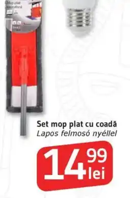 Supeco Set mop plat cu coadă Ofertă