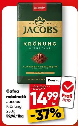 PROFI Cafea măcinată Jacobs Krönung Ofertă