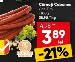 PROFI Cârnaţi Cabanos Cris-Tim Ofertă