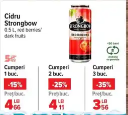 Carrefour Cidru Strongbow Ofertă