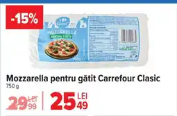 Carrefour Mozzarella pentru gătit Carrefour Clasic Ofertă