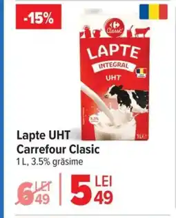 Carrefour Lapte UHT Carrefour Clasic Ofertă