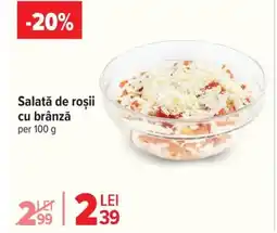 Carrefour Salată de roşii cu brânză Ofertă