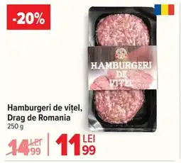 Carrefour Hamburgeri de viţel, Drag de Romania Ofertă