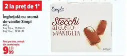 Carrefour îngheţată cu aromă de vanilie Simpl Ofertă