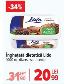 Carrefour îngheţată dietetică Lido Ofertă
