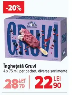 Carrefour îngheţată Gruvi Ofertă