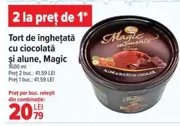 Carrefour Tort de înghețată cu ciocolată şi alune, Magic Ofertă