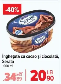 Carrefour Înghețată cu cacao și ciocolată Serata Ofertă
