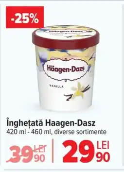 Carrefour îngheţată Haagen-Dasz Ofertă