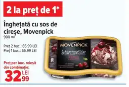 Carrefour îngheţată cu sos de cireşe, Movenpick Ofertă