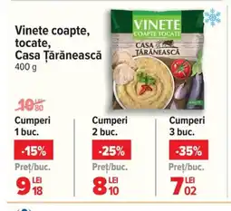 Carrefour Vinete coapte, tocate, Casa Țărănească Ofertă