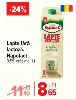 Carrefour Lapte fără lactoză, Napolact Ofertă