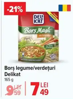 Carrefour Borş legume/verdețuri Delikat Ofertă