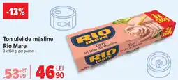 Carrefour Ton ulei de măsline Rio Mare Ofertă