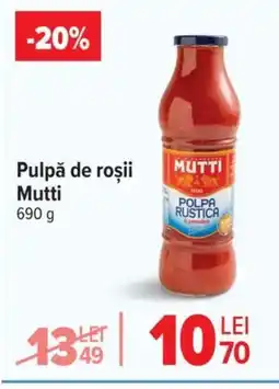 Carrefour Pulpă de roşii Mutti Ofertă
