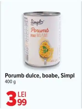 Carrefour Porumb dulce, boabe, Simpl Ofertă
