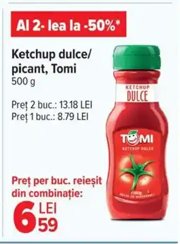 Carrefour Ketchup dulce/ picant, Tomi Ofertă