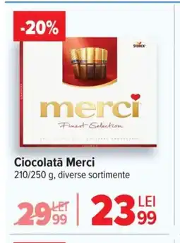 Carrefour Ciocolată Merci Ofertă