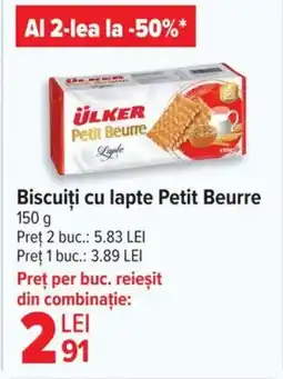 Carrefour Biscuiți cu lapte Petit Beurre Ofertă