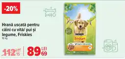 Carrefour Hrană uscată pentru câini cu vitǎ/ pui și legume, Friskies Ofertă