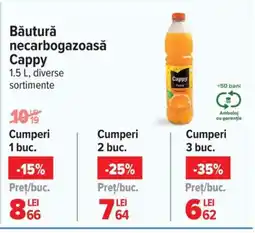 Carrefour Băutură necarbogazoasă Cappy Ofertă